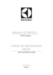 MANUAL DE SERVIÇO FORNO DE MICROONDAS ME27F