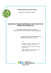 análise da pegada hídrica de um conjunto de produtos