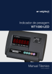 Manual Técnico Indicador de pesagem WT1000-LED