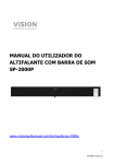 MANUAL DO UTILIZADOR DO ALTIFALANTE COM BARRA