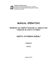 manual operativo - SC Rural - Governo do Estado de Santa Catarina