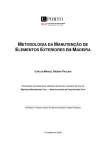 metodologia da manutenção de elementos exteriores em madeira