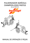 PULVERIZADOR AGRÍCOLA CHAMPION-2000 PASTUS