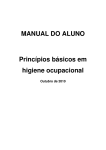 MANUAL DO ALUNO Princípios básicos em higiene