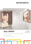 Ditec SPRINT Automatismo para portas com batente