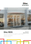 Ditec REXS Automatismo para portas deslizantes