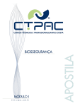 APOSTILA DE BIOSSEGURANÇA – CTPAC – Prof.ª CINTIA CRISTINA