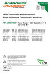 Safety, Operation and Maintenance Manual Manual de