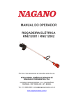 manual do operador roçadeira elétrica rne12001 / rne12002