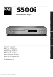 NAD S500i User Guide Manual