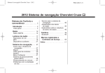 2012 Sistema de navegação Chevrolet Cruze