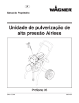 Unidade de pulverização de alta pressão Airless