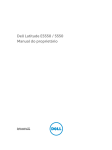 Dell Latitude E5550 / 5550 Manual do proprietário