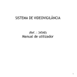 SISTEMA DE VIDEOVIGILÂNCIA Manual de utilizador