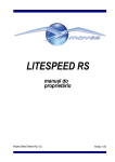 Manual LiteSpeed RS