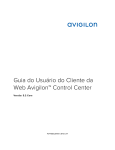 Guia do Usuário do Cliente da Web Avigilon™ Control Center