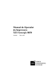 Manual do Operador da Impressora XES Synergix 8850