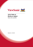 VFA770W-10 Moldura digital Guia do usuário