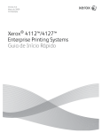 Xerox 4112™/4127™ Enterprise Printing Systems Guia de Início