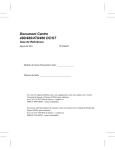 Document Centre 490/480/470/460 DC/ST Guia de