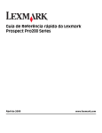Guia de Referência rápida da Lexmark Prospect Pro200 Series