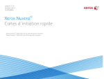 Xerox Nuvera® Cartes d`initiation rapide