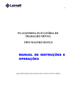 Manual de Instruções mastro duplo