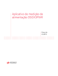 Aplicativo de medição de alimentação DSOX3PWR Guia do usuário