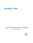 Guia do Usuário de Gestão de Demanda do CA Clarity PPM