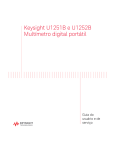 Keysight U1251B e U1252B Multímetro digital portátil