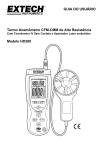 GUIA DO USUÁRIO Termo Anemômetro CFM