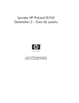 Servidor HP ProLiant DL760 Generation 2 – Guia do usuário