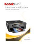 KODAK ESP 7 Impressora Multifuncional — Guia do Usuário