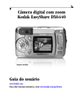 Câmera digital com zoom Kodak EasyShare DX6440 Guia do usuário