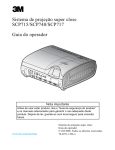 Sistema de projeção super close SCP715/SCP740/SCP717