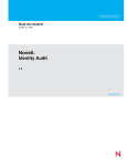 Guia do Usuário do Novell Identity Audit 1.0