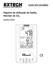 GUIA DO USUÁRIO Registro de Utilização de Dados, Monitor de CO2