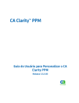 Guia do Usuário para Personalizar o CA Clarity PPM do CA Clarity