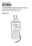Guia do Usuário Termômetro Registrador de Dados com Termopar