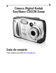 Câmera Digital Kodak EasyShare CX4230 Zoom Guia do usuário