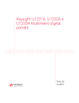 Keysight U1231A, U1232A e U1233A Multímetro digital portátil