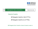 Manual de utilização da impressora HP DesignJet Color ProCad