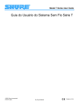 Shure T Series Wireless User Guide Portuguese