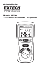 Guia do Usuário Modelo 380260 Testador de Isolamento