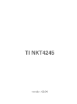 Manual TI NKT4245 - Sergitel Telecomunicações