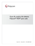 Guia do usuário dos sistemas Polycom® HDX® para salas, versão