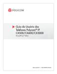 Guia do Usuário dos Telefones Polycom® IP CX500/CX600/CX3000