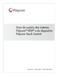 Guia do usuário dos sistemas Polycom HDX e do Polycom Touch