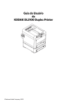 Guia do Usuário da KODAK DL2100 Duplex Printer
