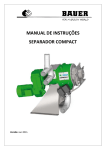 Manual de operação - Separador COMPACT